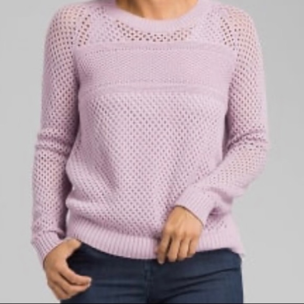 PrAna Kokimo Lavender Open Knit Sweater XS